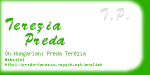 terezia preda business card